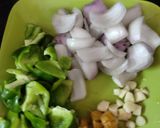 A picture of step 2 of Chilli Mushroom.