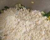 A picture of step 3 of Healthy Zucchini fritters.