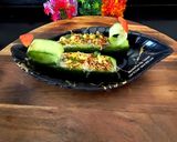 A picture of step 4 of Cucumber, Paneer & Sprouts Salad Boats – Summer Special Cold Protein Salad.