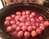 A picture of step 4 of Easy BBQ Meatballs Crockpot.
