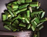 Foto langkah ke 3 dari resep Okra kuah yogurt (Dahi Bhindi).