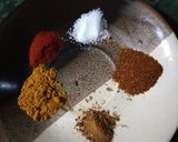 A picture of step 2 of Kachchi Haldi Ki Sabji.