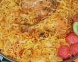 A picture of step 10 of Bbq Chicken tandoori biryani.
