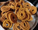 A picture of step 5 of Bhajnichi Chakali.