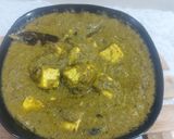 A picture of step 6 of Hadrabadi paneer.