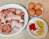 Hình bước làm 1 của món Gà sốt cam & Cơm trái cam
