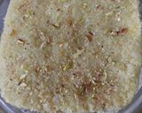 A picture of step 6 of Coconut Khoya Dry Fruit Fudge.