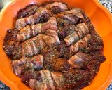 Egyszerű, baconbe tekert csirkemáj recept fázis 2 fotója