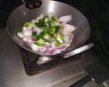 A picture of step 3 of Soyabean Chilli.