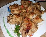 A picture of step 4 of Chicken Afghani.