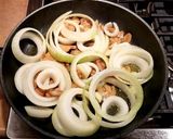 A picture of step 2 of Mike's Oklahoma Open Faced Onion Sandwiches.