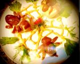 A picture of step 1 of Mimosa eggs with tuna, creamy cheese, mayonnase, pepper paste.