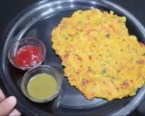 A picture of step 5 of ✨Healthy Oats Veggie Chilla💪😋.