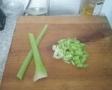 A picture of step 1 of Surimi Salad Tostadas.
