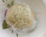 A picture of step 4 of Lefse with chicken vegetable soup.