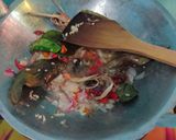 Foto langkah ke 7 dari resep Nasi bakar cumi asin.