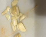 Foto del paso 7 de la receta: Bacalao con pimientos asados y lámina de ajo 🧄