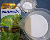 Foto langkah ke 1 dari resep Puding Matcha 2 Bahan.