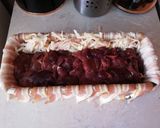 Csirkemájjal töltött baconbe göngyölt sertéskaraj recept fázis 3 fotója