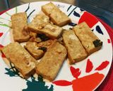 Foto del paso 2 de la receta Tofu frito con Ajos vegano🌱vegetariana
