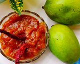 A picture of step 4 of Methamba (mango chutneywith super seeds).