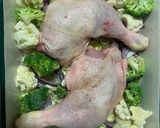 Foto del paso 3 de la receta: Pollo con brócoli y coliflor