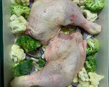 Foto del paso 3 de la receta: Pollo con brócoli y coliflor