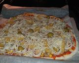 Foto del paso 3 de la receta Pizza con piña de masa casera