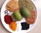 A picture of step 1 of Mango pickle.