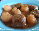 Foto del paso 13 de la receta: Albóndigas de pulpo en su jugo, con patatas baby