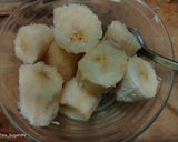 Foto langkah ke 1 dari resep Bolu Kukus Pisang Isi Selai Cokelat.