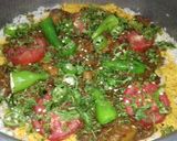 A picture of step 9 of Aloo biryani.