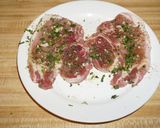 A picture of step 3 of Pork Chops with Cilantro Sauce.