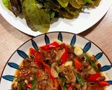 Foto langkah ke 5 dari resep Sambel Tauco + Lalaban Daun Jambu Mete.