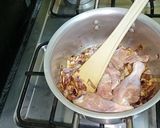 A picture of step 1 of Aloo chicken 🐓.