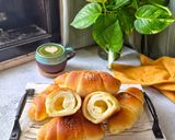 Foto langkah ke 9 dari resep Matcha Sarikaya Salt Bread.