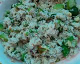 Foto langkah ke 3 dari resep Botok Teri Tempe Cabe Hijau.