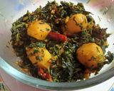 A picture of step 8 of Methi Masala recipe.