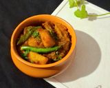 A picture of step 17 of Shaljam Gosht.