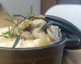 A picture of step 4 of Celery Root Purée with Comté Cheese and Mushrooms.