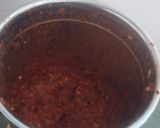 A picture of step 1 of Schezwan Chutney.