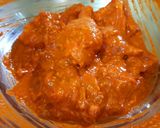 A picture of step 1 of Chicken Dabbu🥰❤.