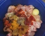 A picture of step 1 of Chilli Chicken.