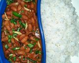A picture of step 7 of Punjabi Rajma masala.