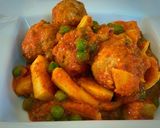 Foto del paso 13 de la receta: Albóndigas con sepia y guisantes