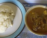A picture of step 8 of Groundnut soup.