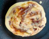 A picture of step 3 of Marble pancake.