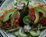 A picture of step 2 of Bean Tostadas.