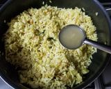 A picture of step 3 of Andhra Uggani/puffed rice upma.