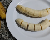 Foto del paso 1 de la receta: Choco-banana invertido en sartén con avena SIN GLUTEN